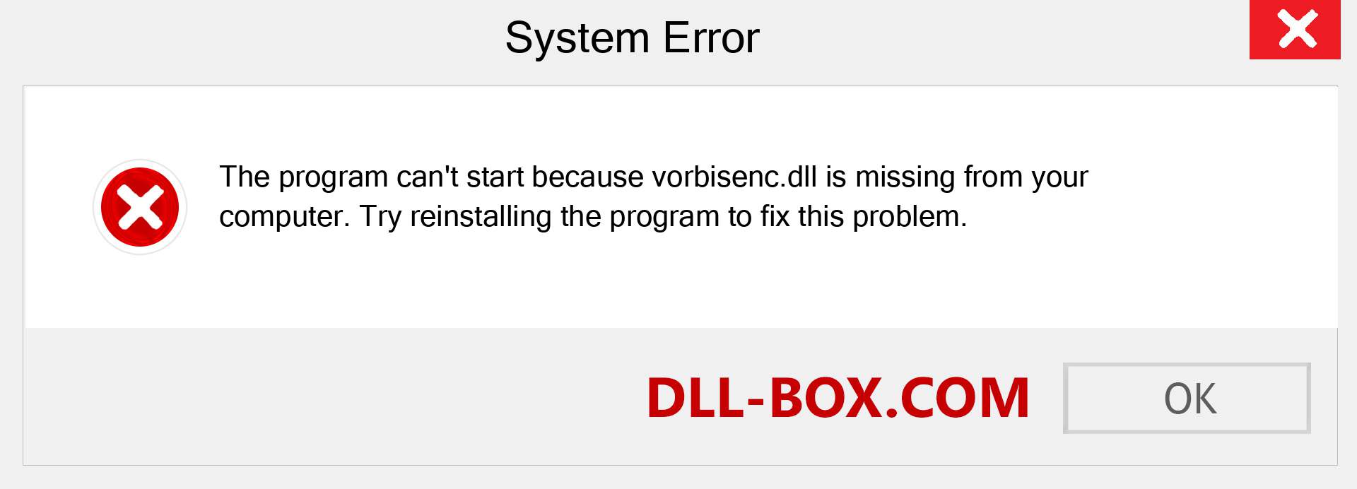  vorbisenc.dll file is missing?. Download for Windows 7, 8, 10 - Fix  vorbisenc dll Missing Error on Windows, photos, images